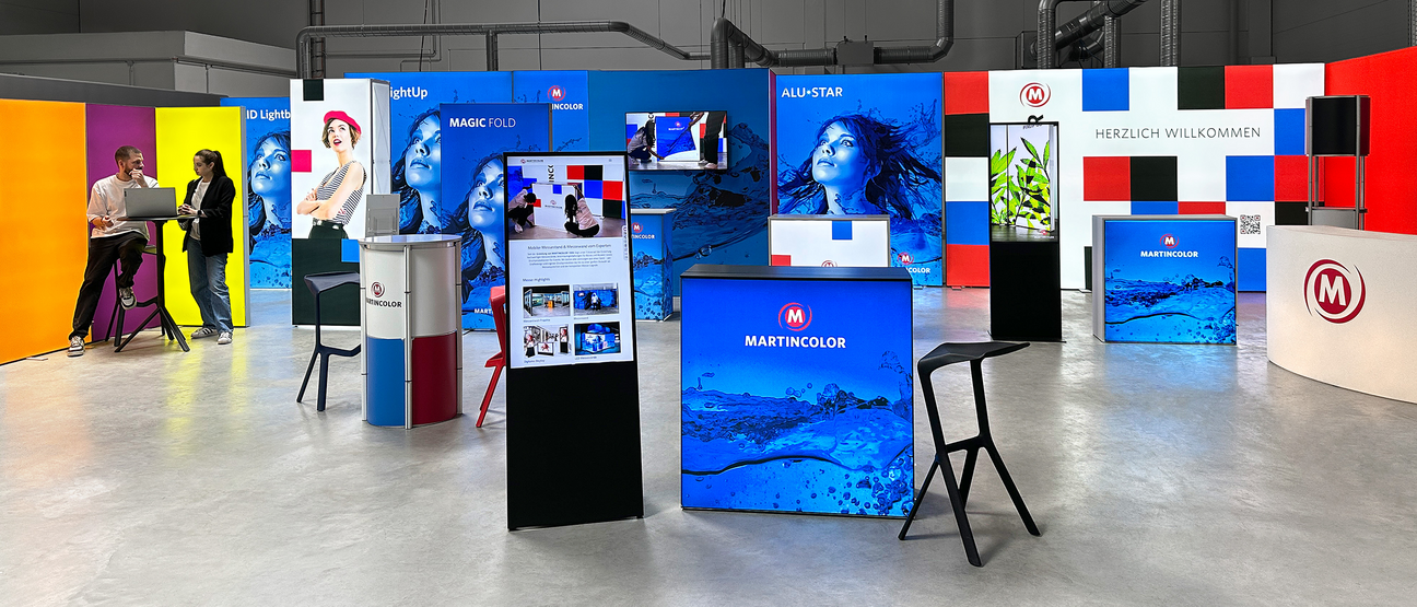 Showroom für beleuchtete Messestände Showroom für beleuchtete Messestände