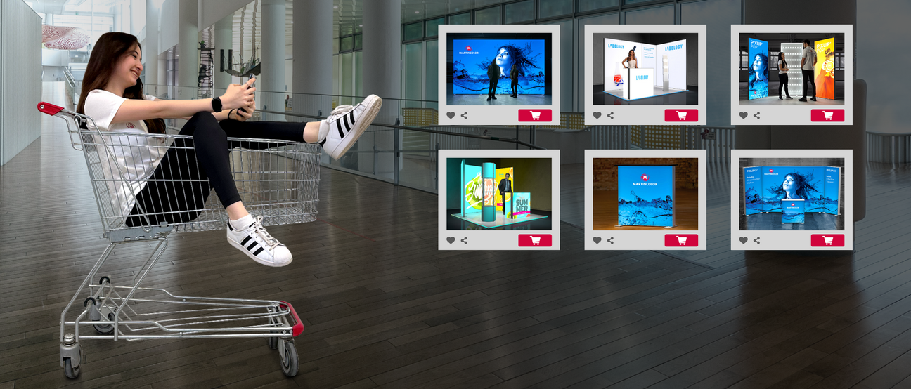 Beleuchtete Messestände im Onlineshop Beleuchtete Messestände im Onlineshop